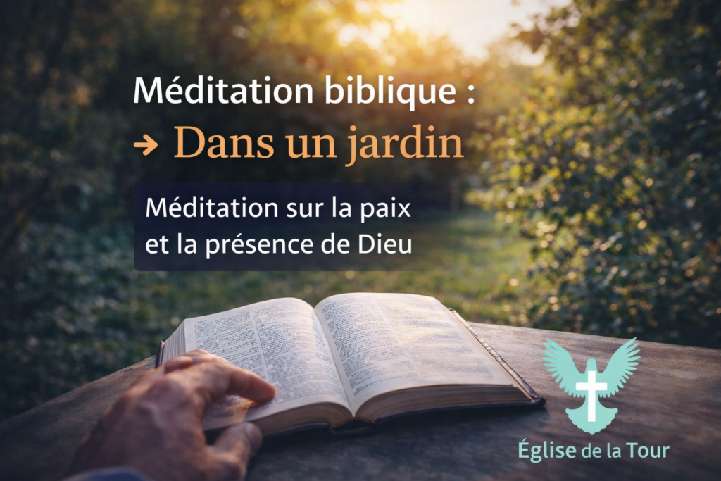 Dans un jardin : méditation biblique sur la paix et la présence de Dieu